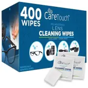 Care Touch Glasses Wipes 400ct - Lens Cleaning Wipes for Eyeglasses Eyeglass ...