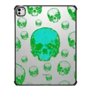 iPad Pro 13-inch (M4) iPad Impact Case Green Skull Pattern