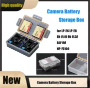 Camera Battery Storage Box for LP-E6 LP-E8/EN-EL15 EN-EL3E/ BLF19E/NP-FZ100 Box