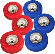 ZUNOXAZ 6pcs Shuffleboard Table Game Set Replacement Accessories for Indoor Gatherings Curling Friendly Shuffleboard Tabletop Games