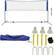 Badminton Net Set with Shuttlecocks 300x155 cm,Badminton Nets 4.36KG-91307
