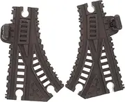 2pcs Track Train Track Ball Plarail Railwaytrack Track Astronaut Train Track Buckle Track Train Playset N Scale Model Railroad Black Plastic