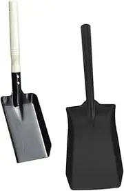 PHENOFICE 2pcs Shovel for Snow Gardening Trowel Spade Shovel Digging Garden Weeding Tool Snow Remover Durable Ice Scraper Replaceable Ice Scraper Farm Spade Black