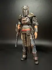 Star Wars Custom 6” Black Series Retro Cru Mandalorian Action Figure Old Rep.
