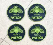 4pcs TEQUILA PATRON Rubber drip mat Bar Coaster bar Mat beer Coasters home pubs