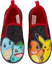 [Pokémon] Slippers For Kids Boys Girls Pikachu Slip On House Shoes With Hard Wearing Indoor Outdoor Sole