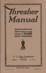 Case Thresher Instructions – 1929 - NEW reprint