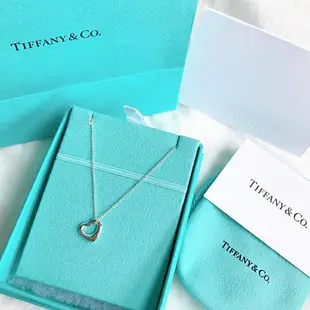 美國百分百【全新真品】Tiffany & Co. 項鍊 open heart 鏤空心形 鍊墜 純銀 墜飾 銀飾 BC40