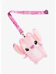 Disney Lilo & Stitch Angel Plush Lanyard Pouch NWT!
