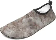 [BTCOWZRV] Water Shoes for Women Men Marble Water Sports Shoes Slip-on Breathable Lightweight Athletic Aqua Sock