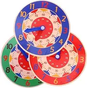Gogogmee Portable Boys and Girls Clock 3pcs Simulated Clock Toy Numbers for Learning