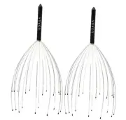 Head Massager Scalp Massager 20 Fingers Head Scratcher for Head Body Black