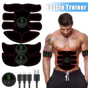 Electric EMS Muscle ABS Stimulator Belt Training Trainer Body Exercise Massager
