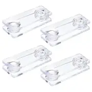 Curtain Cord Weights, Plastic Cord Tassel Drops Pull End, Transparent 4Pcs