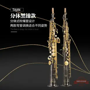 原裝正品TAAN樂器 降B調 高音薩克斯風直管薩克斯初學演奏