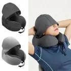 Sleeping Cushion Head Rest Neck Pillow Airplane Pillow Hooded Travel Pillow