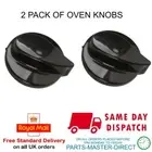 GENUINE BELLING COUNTRY CHEF 923 BLACK HOB OVEN COOKER CONTROL KNOB DIAL 2 PACK