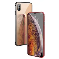 在飛比找Yahoo奇摩購物中心優惠-iPhone XS Max 雙面金屬全包覆手機磁吸殼 XSM