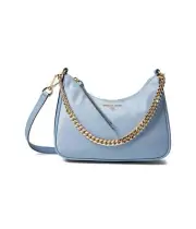 Michael Kors Jet Set Charm Medium Nylon Gabardine Crossbody Bag Chambray
