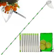 Garden Fruit Picking Equipment - Fruit Picking, Portable Fruit Picker | Fruits Catcher Picking Tools with Harvest Fruits Effortlessly, Telescopic Fruit Picker Tools for Pear Lemon Orange