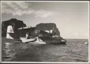 Qantas Catalina flying boat Lord Howe Island 1947-1948 AVIATION OLD PHOTO