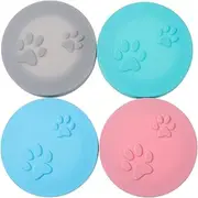 4Pcs Silicone Pet Can Covers Food Storage Lids for Cats Dogs Prevents Odor Keeps Food Fresh Longer Safe and Flexible Seal for Pet Food Containers