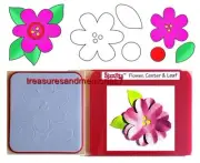 Sizzix SIZZLITS FLOWER CENTER & LEAF 654746 Die RETIRED EXTREMELY HARD TO FIND!