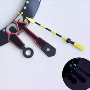 Red Trim Black Painted Yellow Second Green Lume Watch Hands for NH35/36 Movement