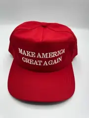 Vintage Make America Great Again Trump Cali Fame Red Snapback Hat Cap