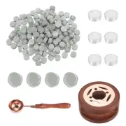 Wax Seal Kit, 150 Wax Beads, Candles, Beige White