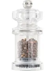 [Cole & Mason] 675 Acrylic Pepper Mill 118mm in Clear