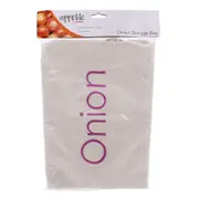 Appetito Onion/Food Bag Kitchen/Pantry Fabric Drawstring Sack/Storage/Organiser