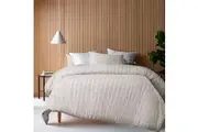 Reflections Natural Cotton Quilt Cover Set by Vintage Design Homewares