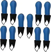 5 Pairs Football Shin Guards Calf Protective Gears Calf Protectors Breathable Shin Pads Knee Protective Tools Knee Braces Sin Guards Soccer Knee Pads Soccer Shin Boards