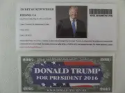 DONALD TRUMP, 5-27-2016, EVENT REGISTRATION ENTRY TICKET, FRESNO CA. + TRUMP $$$