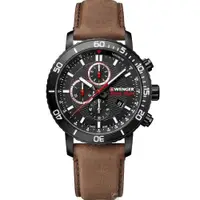 在飛比找PChome24h購物優惠-瑞士WENGER Roadster 速度競速計時腕錶 01.