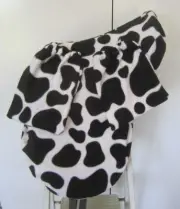 Horse Saddle cover in Cow Print with FREE EMBROIDERY & 1 pr Stirrup socks.