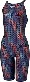 [Speedo] Speed SCW12451F Women's Flex Sigma Chi Open Back Kneeskin 2 Flex Σ Chi Openback Knee Skin 2 Black/Blue