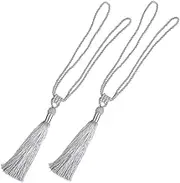 Cabilock 2 Pcs Curtain Tiebacks with Decorative Tassels Holdbacks for Sheer and Blackout Curtains Living Bedroom Office and