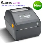 Zebra ZD421 Direct Thermal Desktop Printer 300DPI ZD4AC43-309M00EZ W/USB Cable