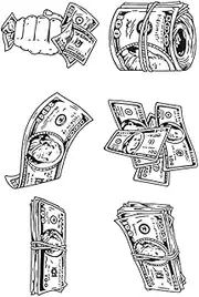 Temporary Tattoo,U.S. Dollar Banknotes,Tattoo Stickers,Water-Resistant,Resilience,Lasts 1-2 Weeks,Real Tattoo Look,18 x 11 cm