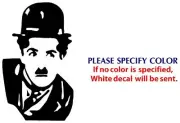 Charlie Chaplin Game Graphic Die Cut decal sticker Car Truck Boat Window 22"