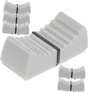 Kisangel 6pcs Potentiometer Slide Knobs Replacement for Guitar Console Flat Push Knobs for Volume Brightness Control Sturdy Reliable Potentiometer Shaft Accessories
