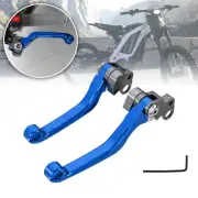 Pivot Short Brake & Clutch Levers Fit Sur-Ron Light Bee X for Segway X260 Blue