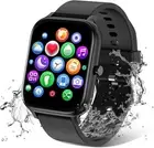 Smart Watch for Men Women Compatible with iPhone Samsung Android Phone black