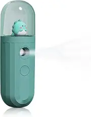 Mate2GO Nano Mister, Eyelash Nebulizer Nano Facial Mister Cool Mist Steamer Handy Mist Sprayer Moisturizing & Hydrating for Skin Care, Makeup, Eyelash Extensions, USB Rechargeable - Green