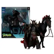 McFarlane Digital Spawn The Dark Ages Spawn Bloodaxe with Horse 7 inch Action Figure with Digital Collectable