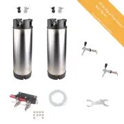 2 x Brand New Ball Lock Keg System Flow Control Tap Disconnect Kegerator Beer