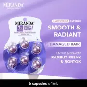 6x Miranda Hair Serum Smooth & Radiant Damaged Hair @6x1ml