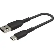 Belkin CAB002bt1MBK 3.3 Ft USB-C to USB-A Braided Cable for Power & Data Black